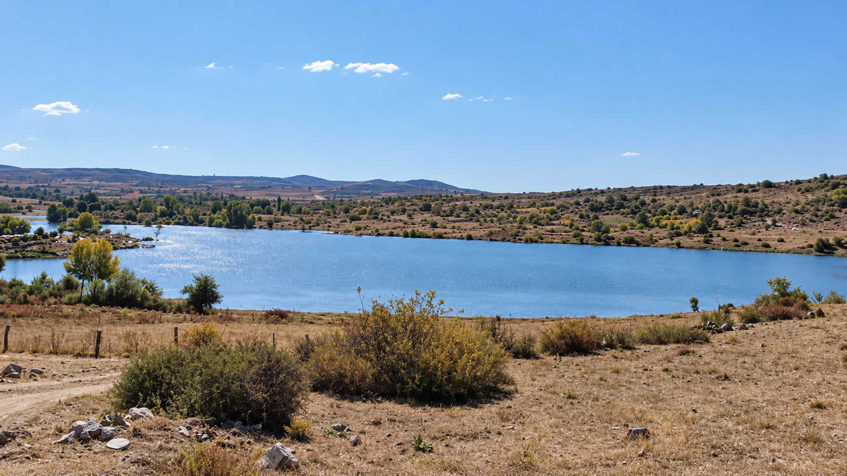 Yozgat Hoşumlu Göleti ve Sulaması — enhanced view based on the reference photograph